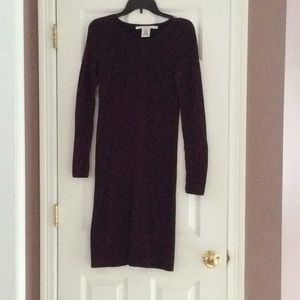 Burgundy sweater dress. Max Studio
